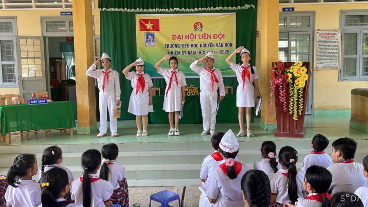 Đại hội Liên đội Trường Tiểu học Nguyễn Văn Đồn, nhiệm kỳ năm học 2024-2025